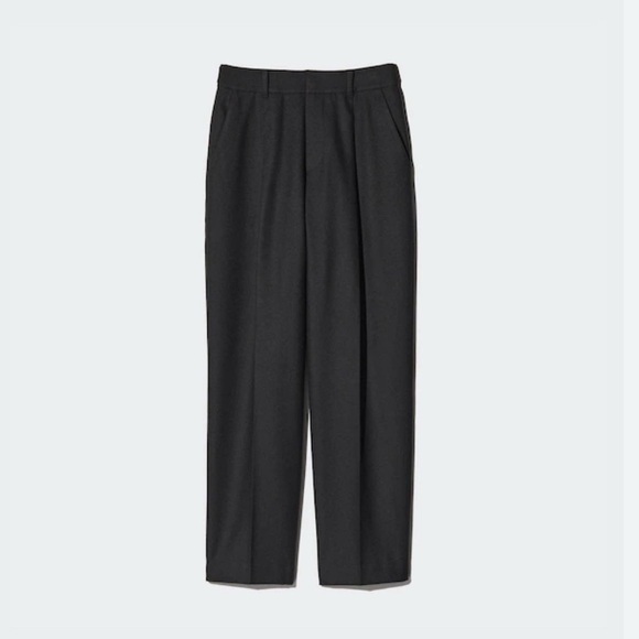 COMPTOIR DES COTONNIERS|UNIQLO - Tweed Wool Pleated Plattered Trousers - Picture 2 of 14